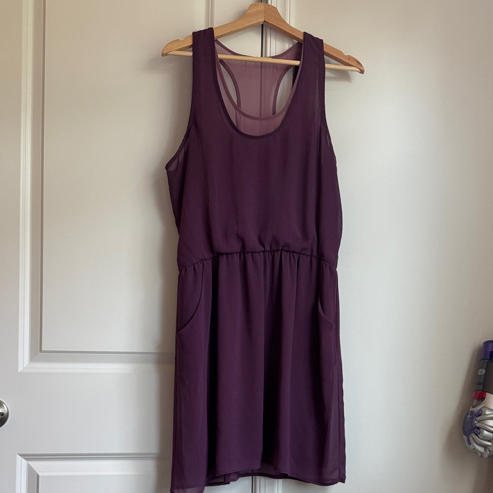 Lush Deep Purple Racer back Dress